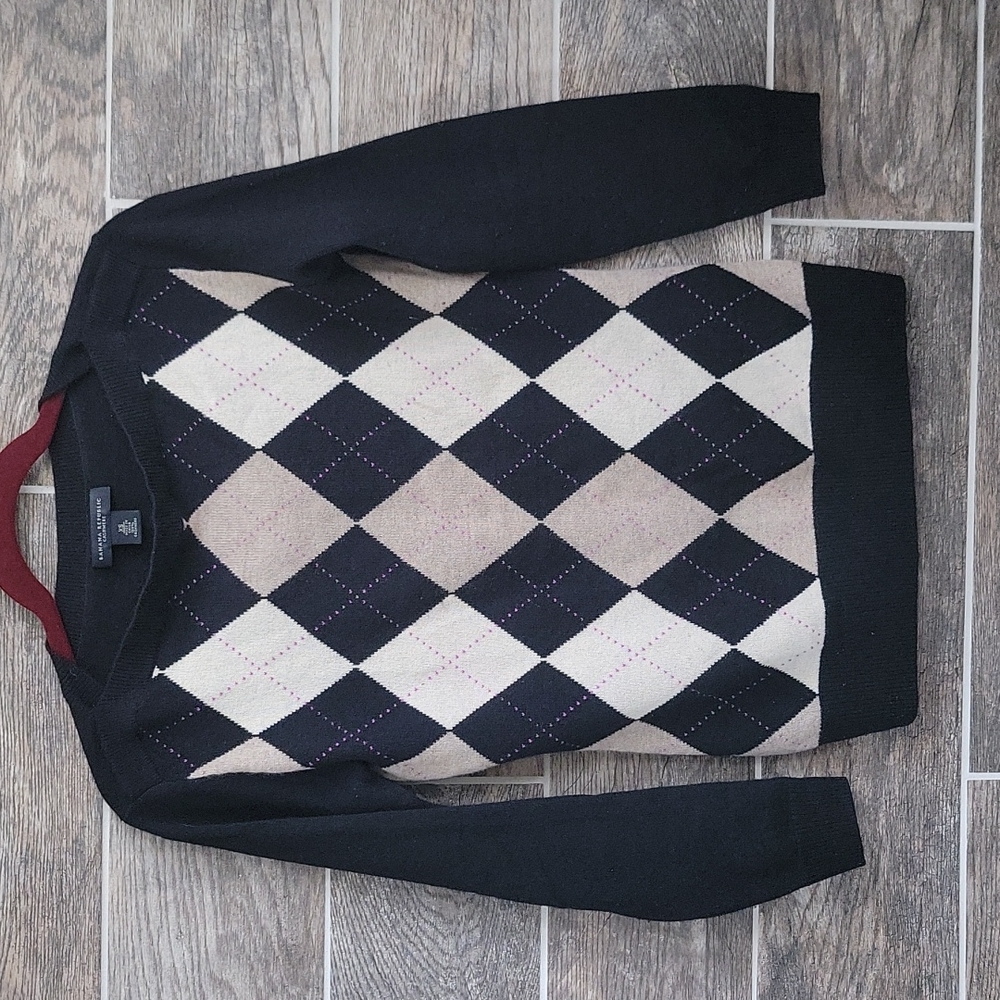 BANANA REPUBLIC Cashmere sweater Size XS Black/Cream
